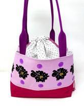 Load image into Gallery viewer, Drawstring tote- Sheepies