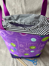 Load image into Gallery viewer, Large drawstring bags - Purple and green
