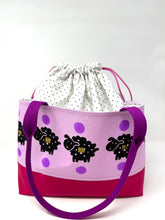 Load image into Gallery viewer, Drawstring tote- Sheepies