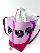 Load image into Gallery viewer, Drawstring tote- Sheepies