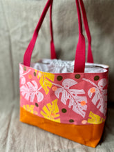 Load image into Gallery viewer, Drawstring  Tote - Monstera leaves

