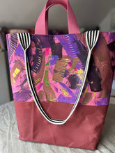 Load image into Gallery viewer, Pink and rust stripes bag
