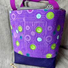Load image into Gallery viewer, Large drawstring bags - Purple and green
