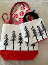 Load image into Gallery viewer, Large drawstring bag - Holiday Spruce tree