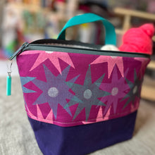 Load image into Gallery viewer, L zipper project bag- Stars