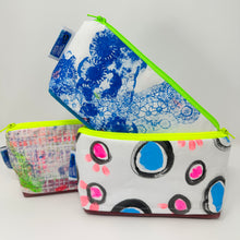 Load image into Gallery viewer, Notions bag with sturdy waxed canvas bottom - Drop cloth collection