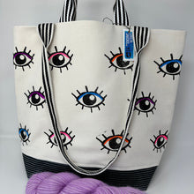 Load image into Gallery viewer, Medium Tote with two sized handles - EYE SEE YOU