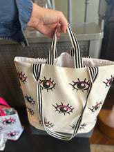 Load image into Gallery viewer, Medium Tote with two sized handles - EYE SEE YOU