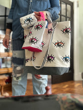 Load image into Gallery viewer, Medium Tote with two sized handles - EYE SEE YOU