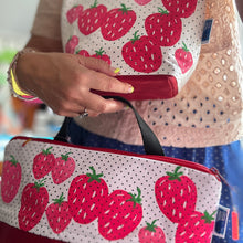 Load image into Gallery viewer, L Zipper project bag- Strawberry