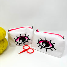 Load image into Gallery viewer, Mini Boxy bottom notions bag- Eye see you