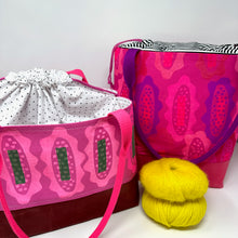 Load image into Gallery viewer, Large drawstring bag - Pinks