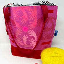 Load image into Gallery viewer, Large drawstring bag - Pinks