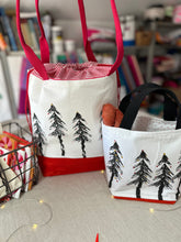 Load image into Gallery viewer, Large drawstring bag - Holiday Spruce tree