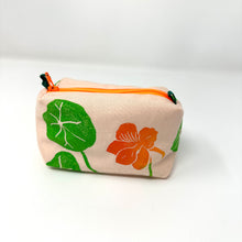 Load image into Gallery viewer, Mini boxy bottom notions bag - Nasturtiums