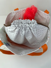 Load image into Gallery viewer, Drawstring tote - Nasturtiums