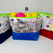 Load image into Gallery viewer, L Zipper project bag- Drop Cloth