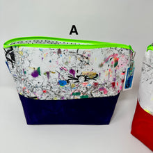 Load image into Gallery viewer, L Zipper project bag- Drop Cloth