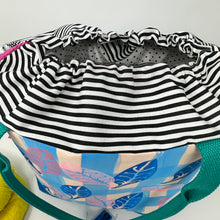 Load image into Gallery viewer, Large drawstring bag - leaves