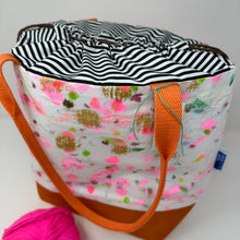 Load image into Gallery viewer, Large drawstring bag -Drop cloth collection.