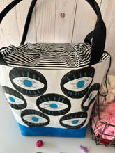 Load image into Gallery viewer, Large drawstring bag - &quot;Eye see you&quot; print
