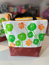 Load image into Gallery viewer, XL project bag - Nasturtiums
