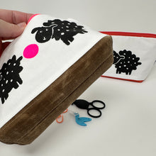 Load image into Gallery viewer, Notions bag with sturdy waxed canvas bottom
