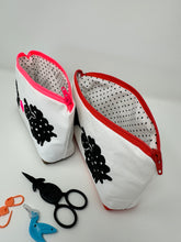 Load image into Gallery viewer, Notions bag with sturdy waxed canvas bottom
