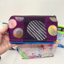 Load image into Gallery viewer, Notions bag with sturdy waxed canvas bottom - scrappy bags
