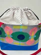 Load image into Gallery viewer, Drawstring  Tote - Abstract block print
