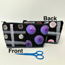 Load image into Gallery viewer, Notions bag with sturdy waxed canvas bottom - scrappy linen bags
