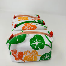 Load image into Gallery viewer, Mini boxy bottom notions bag - Nasturtiums
