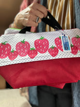Load image into Gallery viewer, L  Zipper project bag- Strawberry
