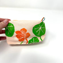 Load image into Gallery viewer, Mini boxy bottom notions bag - Nasturtiums
