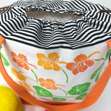 Load image into Gallery viewer, Large drawstring bag - Nasturtium
