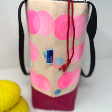Load image into Gallery viewer, Large drawstring bag - Pink bubbles
