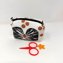 Load image into Gallery viewer, Mini boxy bottom notions bag - BOW TIES
