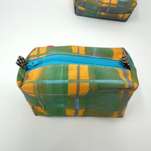 Load image into Gallery viewer, Mini Boxy bottom notions bags - Painted fabric Nacho cheese

