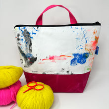 Load image into Gallery viewer, XL  Zipper project bag - drop cloth
