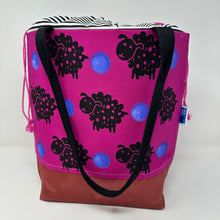 Load image into Gallery viewer, Large drawstring bag - Sheepies
