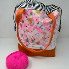 Load image into Gallery viewer, Large drawstring bag -Drop cloth collection.
